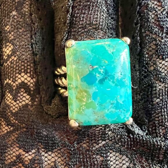 EFFY ENY Sterling Silver & Turquoise Ring - 7 - NWT - Picture 10 of 13